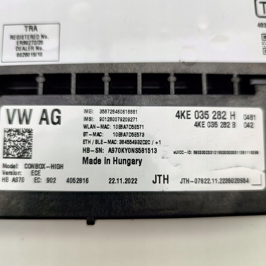 Audi e-tron gt 2023 модуль / блок управления bluetooth с Разборки