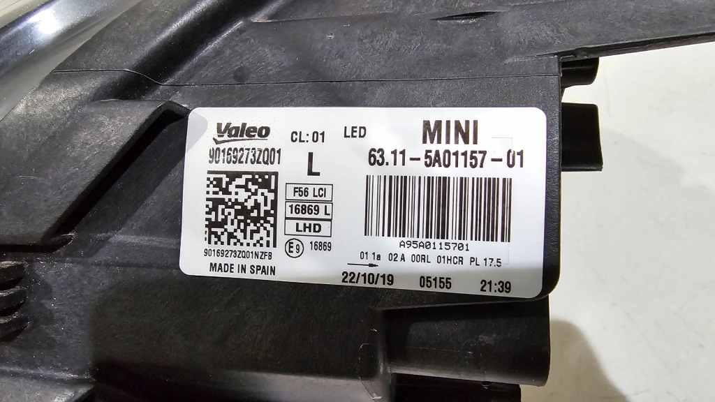 Фара ліва перед full led mini cooper f56 f57 5a01157-01 90169273zq01 Доставка