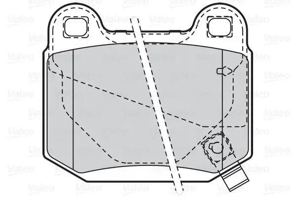 фото №1, Гальмівні колодки гальмівні задня з датчиком 302081 valeo