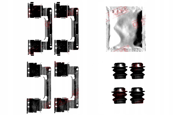 фото №2, Набір монтажний гальмівних колодок перед lexus gs toyota camry 2.0-4.3