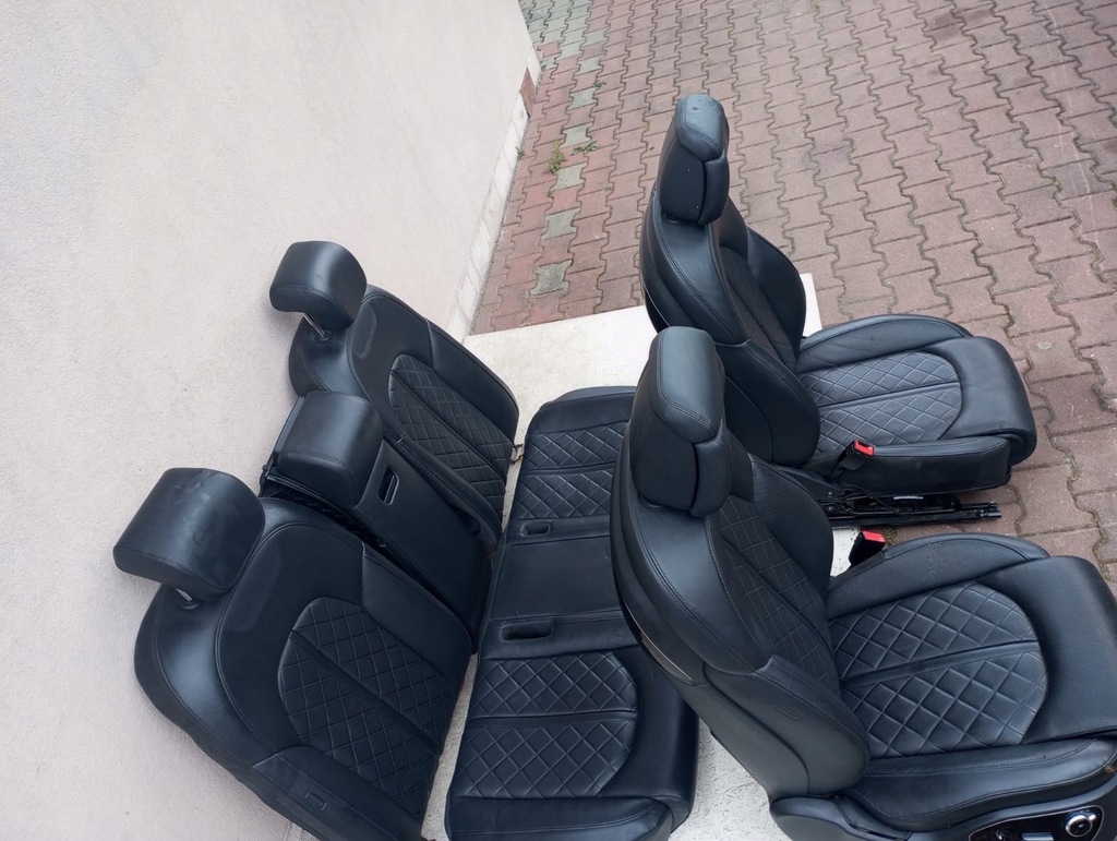 фото №6, Audi a8 s8 d4 4h сидіння шкіра перед задня тунель оббивка двері