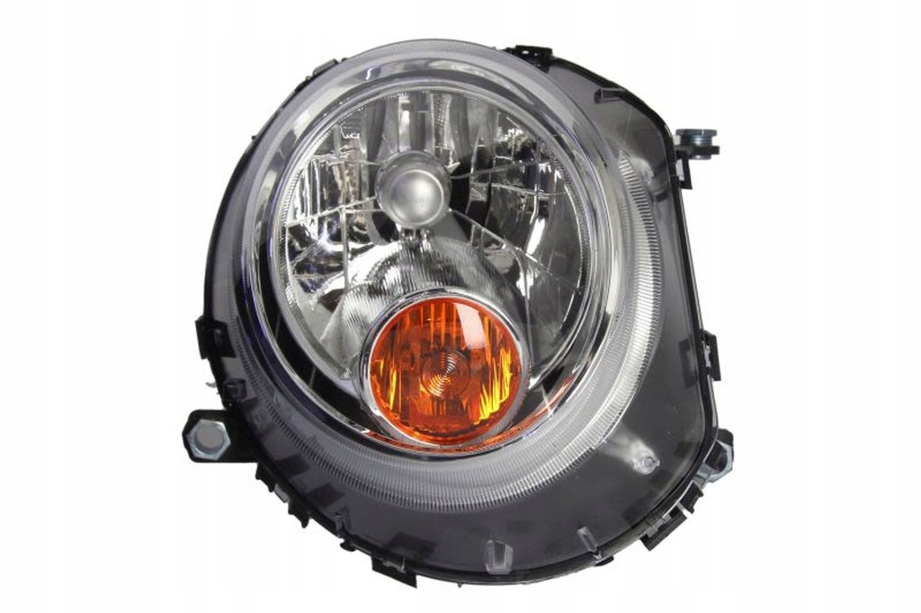 фото №2, Фара p h4, электрический, цвет вкладыш: хромированный mini r50, r53 ,