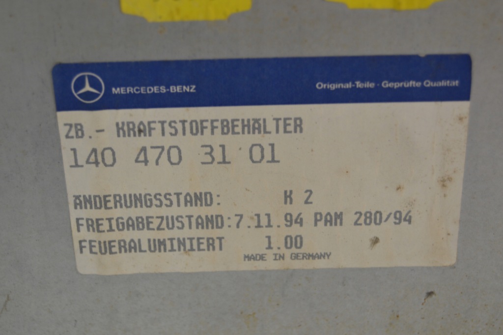 Бак топлива bak mercedes w140 c140 cl бензин 1404703101 Доставка