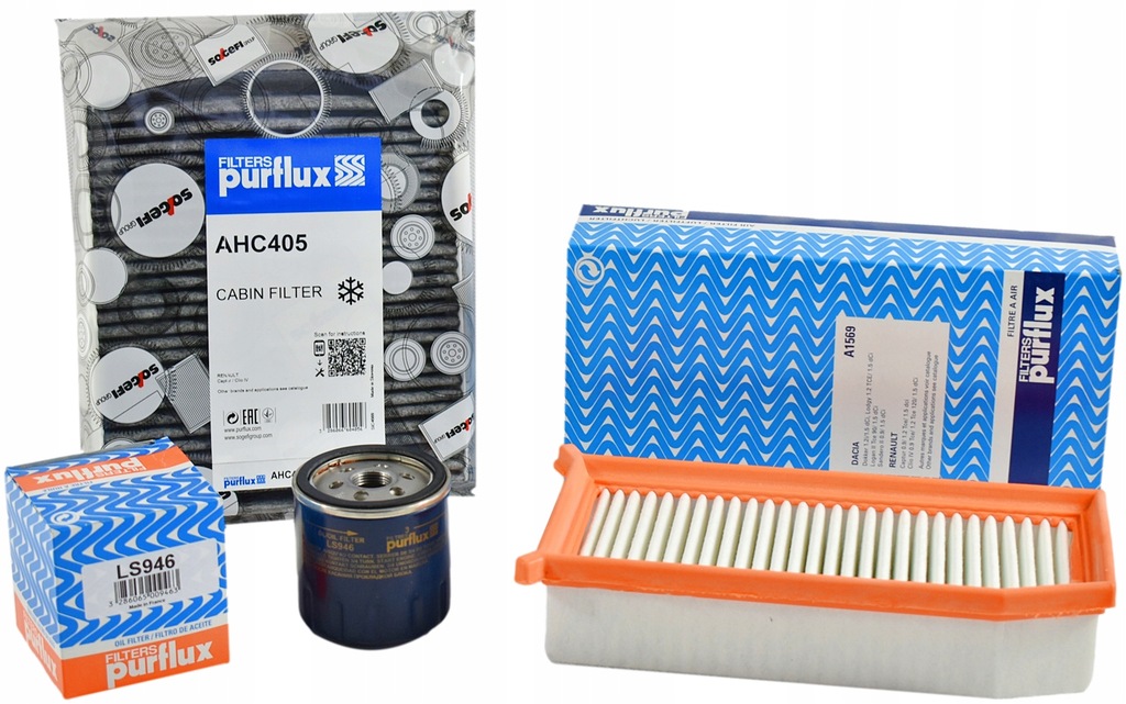 фото №1, Purflux набор фильтров renault clio iv 1.5 dci dacia duster 1.5 dci