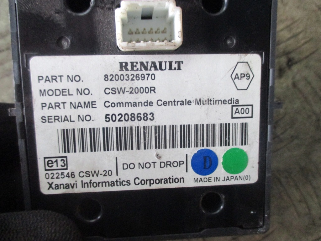 фото №3, Панель навигации renault espace iv 8200326970