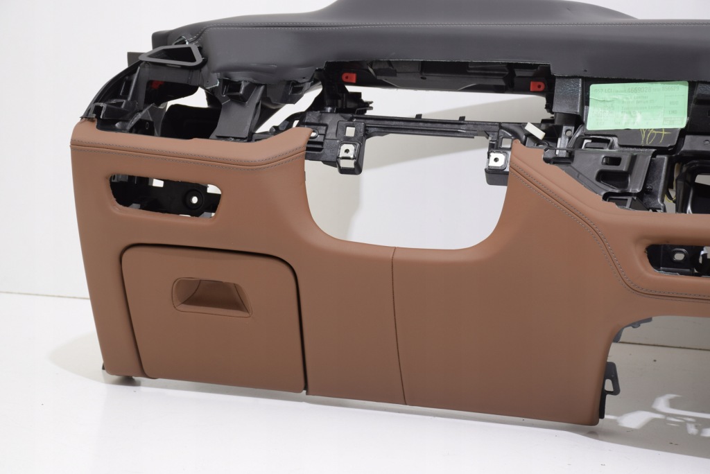 фото №8, Bmw x5 g05 x5m f95 lci lift панель приладів приладова консоль шкіра hud tarumabraun