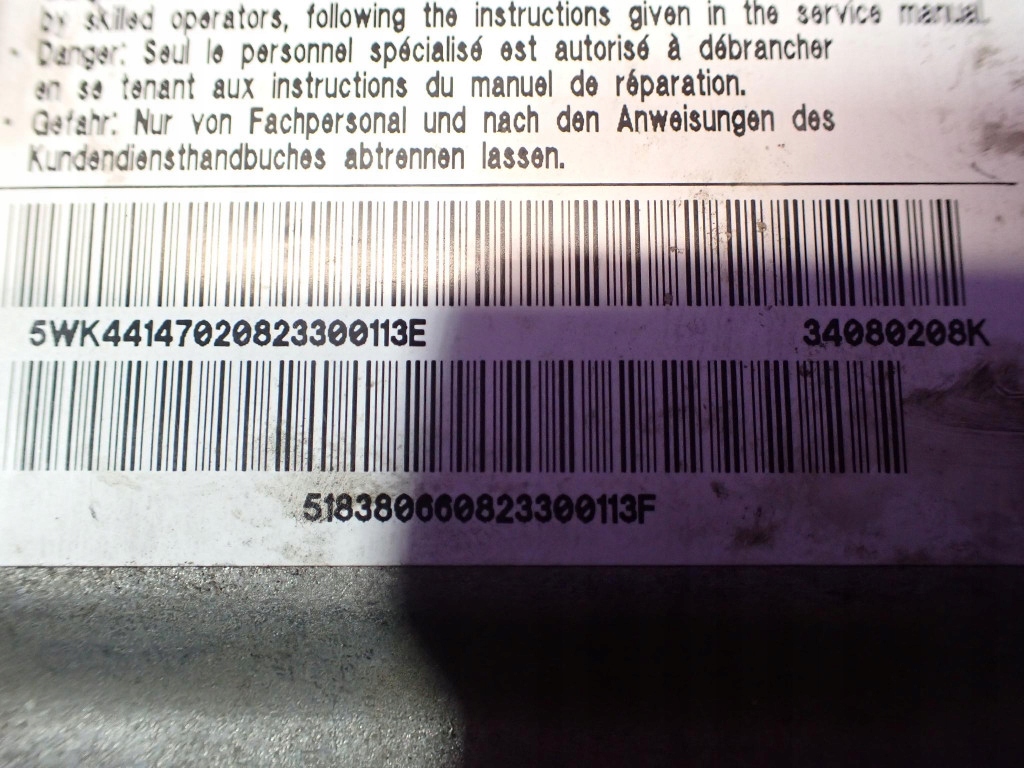 фото №5, Fiat grande punto 05-10 модуль датчик подушка безпеки 51838066 5wk44147