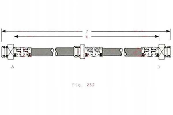 фото №1, Шланг гальмівний elast. subaru justy ii suzuki sw