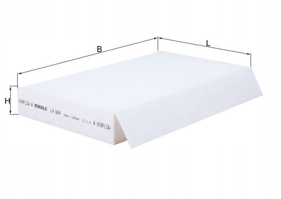 фото №2, Фільтр кабіни салонний mahle 80001460 cp1372