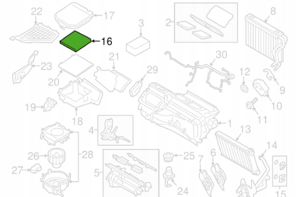 фото №8, Фильтр воздуха салонный угольный bmw x4 f26 64319312318 9312318 оригинальный