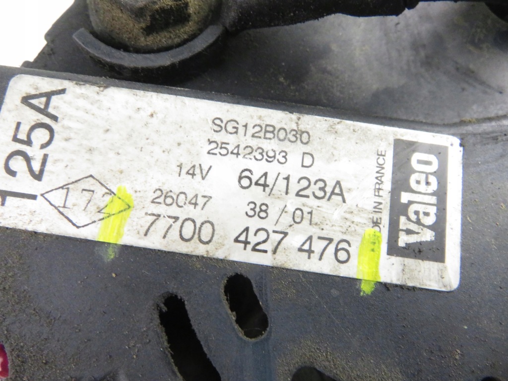 Генератор renault espace 3 je0_ 2.2 dci g9t 710 7700427476 Цена