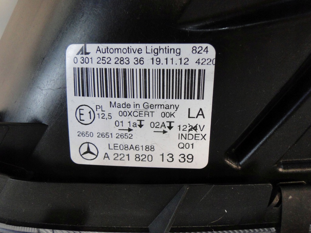 фото №16, Mercedes maybach 221 w221 лампа передняя левая