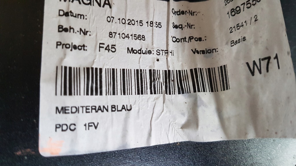 фото №9, Бампер задний bmw seria 2 f45