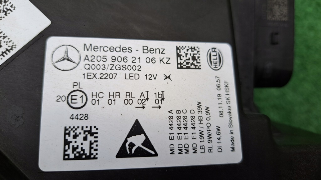 фото №6, Mercedes c-klasa w205 lift full led лампа передняя