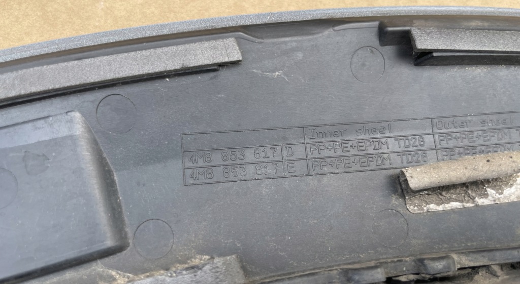 фото №5, Молдинг крила audi q8 w колір ls9r 4m8853817e задня лівий оригінал