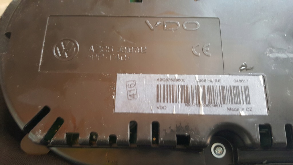 фото №9, Счетчик приборы vw golf plus 5m0920873 демонтаж