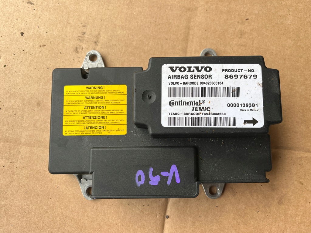 фото №1, Датчик модуль подушка безопасности volvo v50 2004-2007 8697679