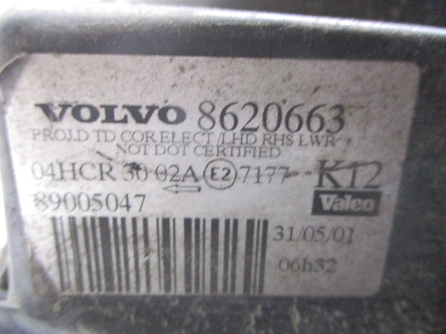 фото №6, Volvo s80 i лампа фара правый valeo eu
