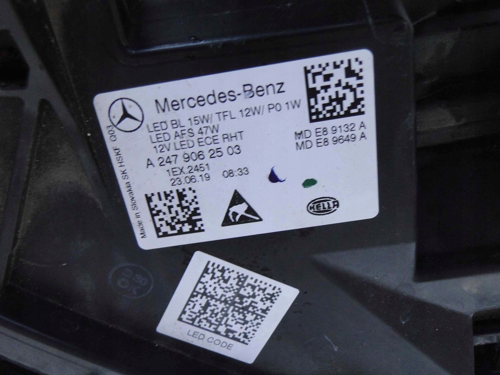 фото №13, Mercedes b klasa w247 247 лампа левая led high perf