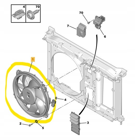 Nrf вентилятор радіатора citroen berlingo 08- Ціна
