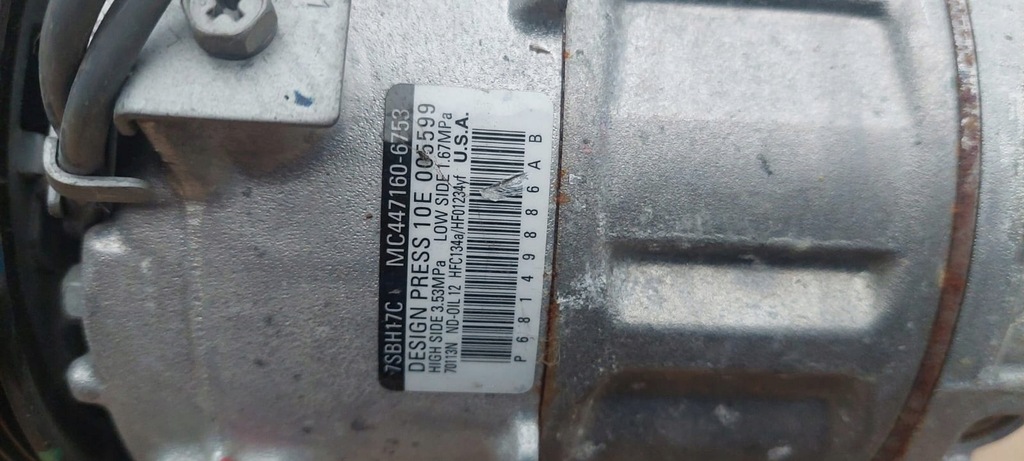 фото №5, Dodge ram promaster 3.6 21 22 компрессор кондиционера компрессор