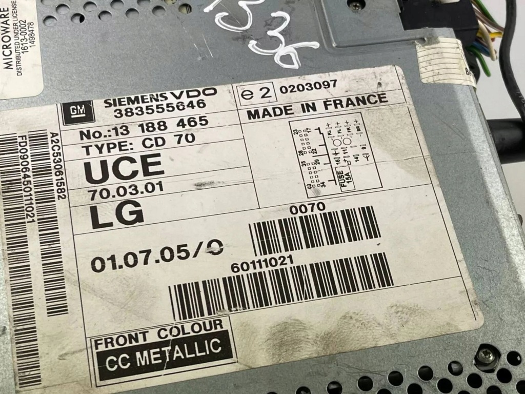 Opel zafira b 2006 панель / радиопроигрыватель cd/dvd/gps Киев