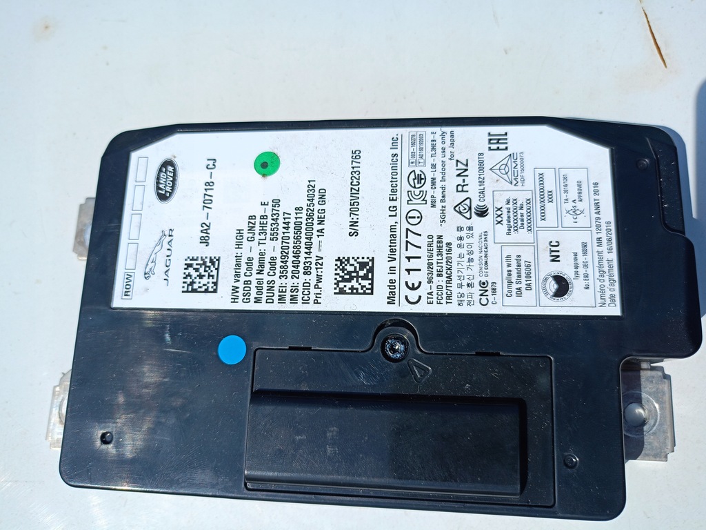 фото №1, Jaguar xe xf x260 velar модуль телематика telematic