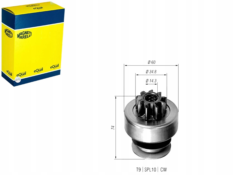 Купити Шестерня, стартер magneti marelli 940113020101