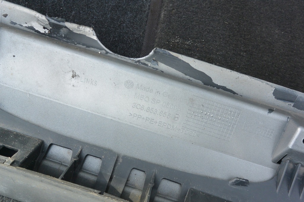 фото №9, Накладка молдинг порог левая правая lc8y vw passat cc