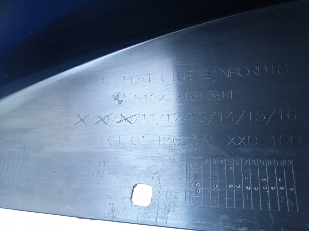 фото №10, Bmw 1 f40 sport- спойлер бампера задня