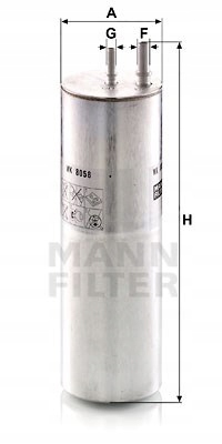 Фильтр топливной  mann-filter wk 8058 wk8058 с Разборки