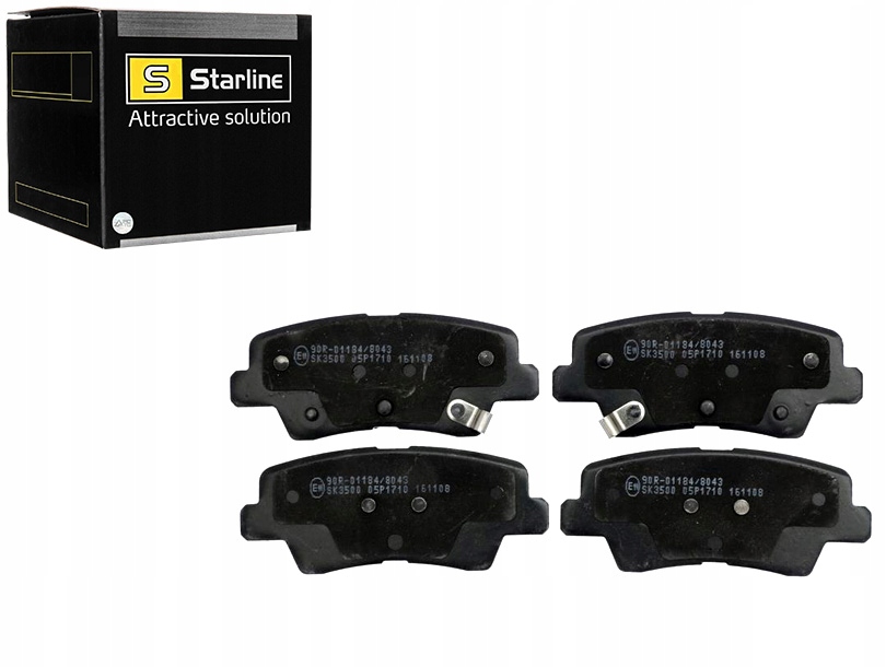 фото №1, Гальмівні колодки гальмівні kia rio 11 задня ceed optima hyundai i30 i40 kpl