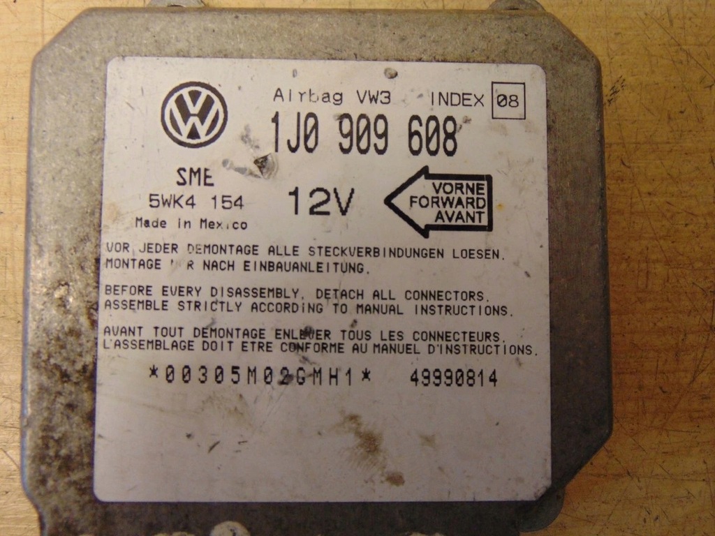 фото №5, Датчик модуль подушка безпеки skoda octavia j10909608