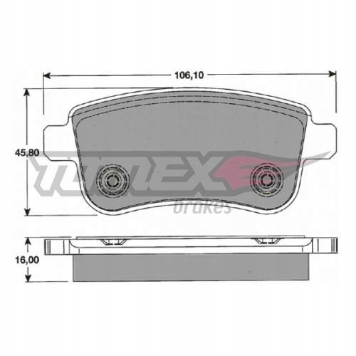 Тормозные колодки тормозной/задний/ renault megane 3 1,5- с Разборки