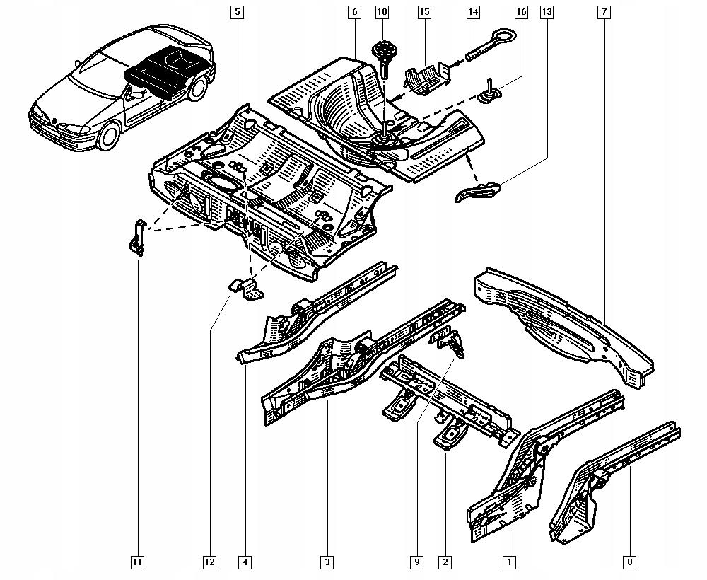 фото №10, Pas задній renault megane 7751684442