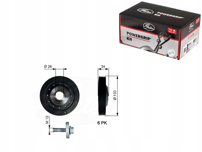 фото №1, Шкив коленчатого вала коленчатого nissan kubistar renault clio ii kangoo
