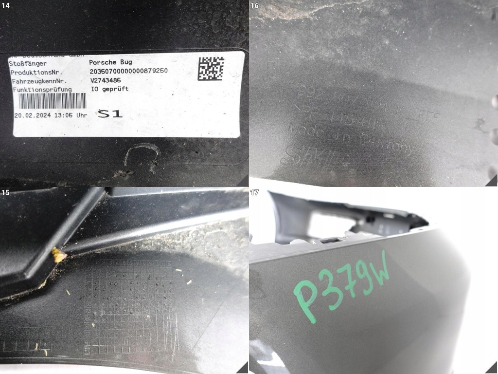 фото №12, Porsche 992 911 gts sport design 19- бампер перед pdc b.ładny