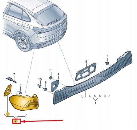 фото №5, Vw taigo cs rear left tail light 2g7945095