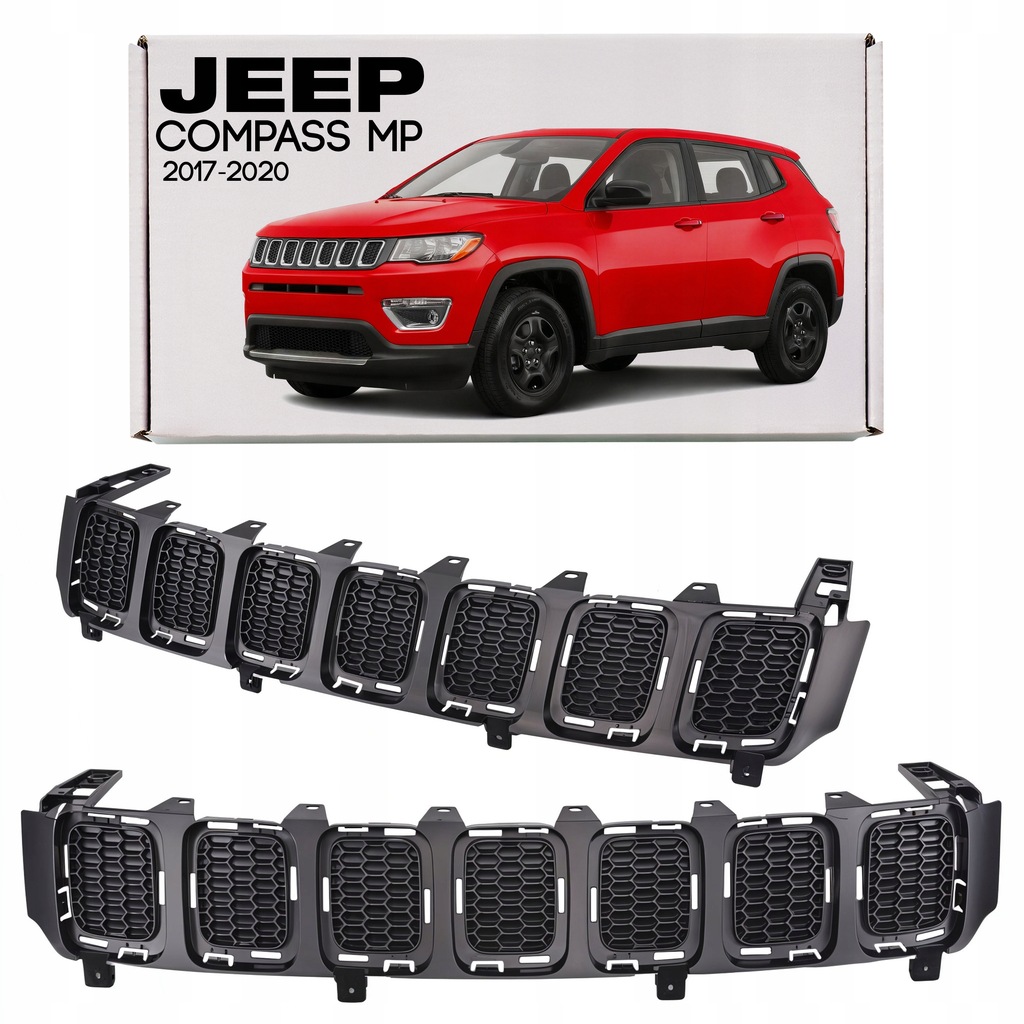 фото №1, Jeep compass ii mp 2017-20 вкладка решетка czarna plaster соты 4010170340ab
