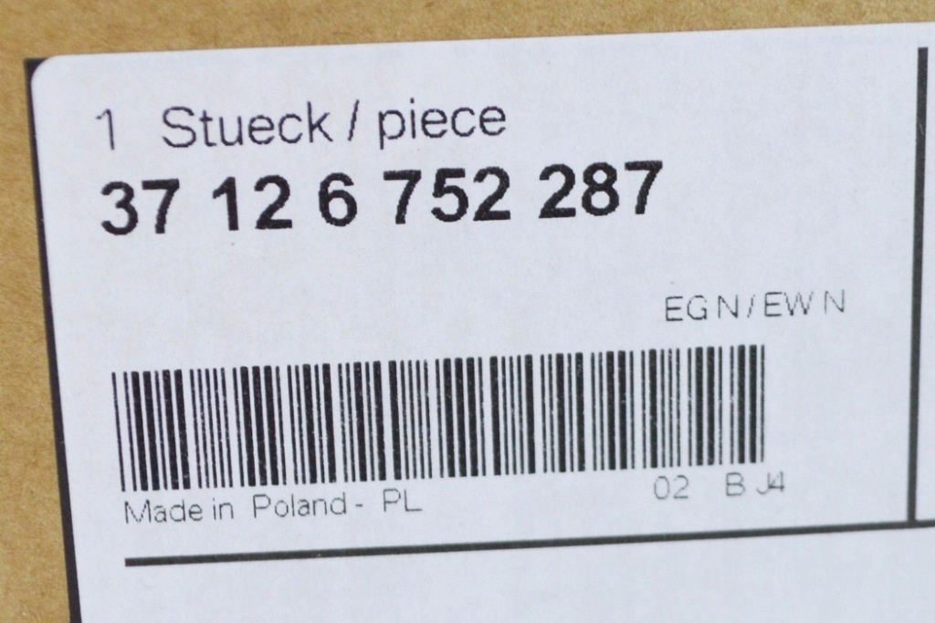 Bmw 5 e39 задній ліве акумулятор тисковий 3712 новий оригінальний 6752287 Зі Шроту