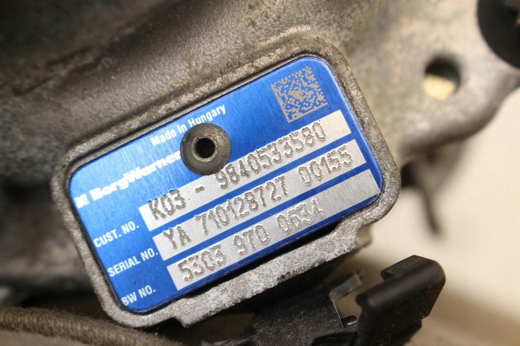 фото №9, Турбонагнетатель 9840533580 peugeot expert iii jumpy 2.0 blue hdi