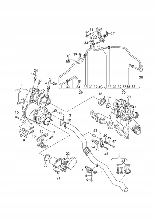 фото №11, 04l131552ga трубка фільтра dpf audi q5 80a