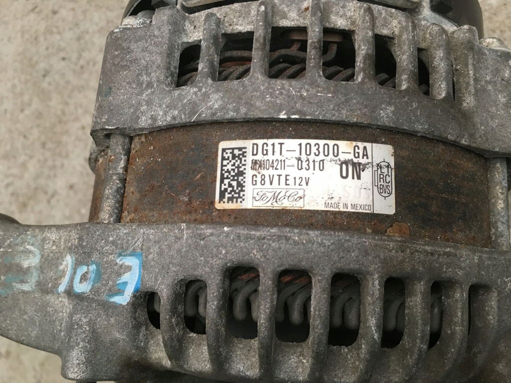 фото №6, Ford fusion mk5 edge 15- генератор dg1t10300ga