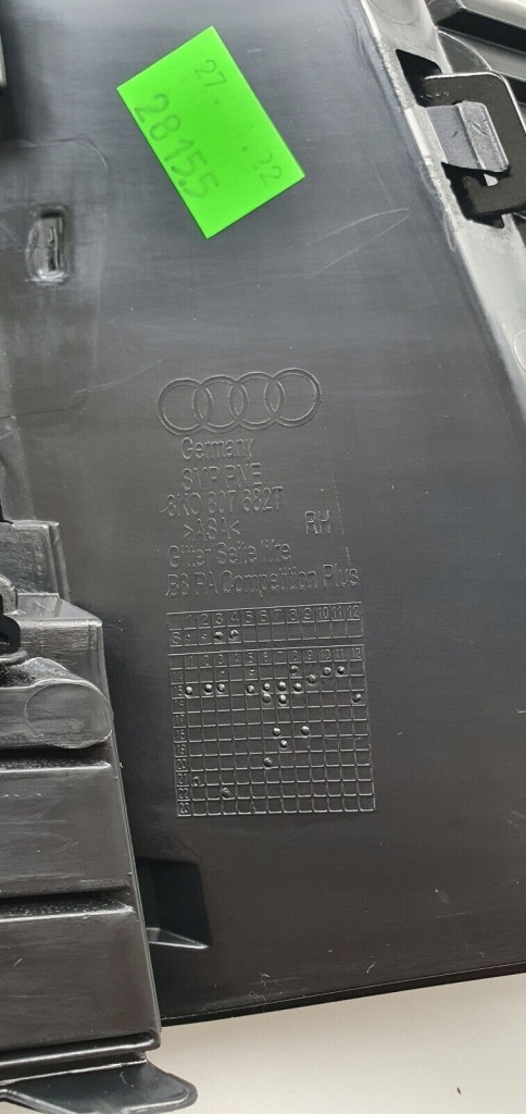 фото №6, Audi a4 s4 13-16 s-line nowa оригінальна решітка протитуманної фари бампера satyna