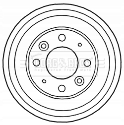 Купить Барабан тормозной kia clarus 1.8i 6/99- bbr7156
