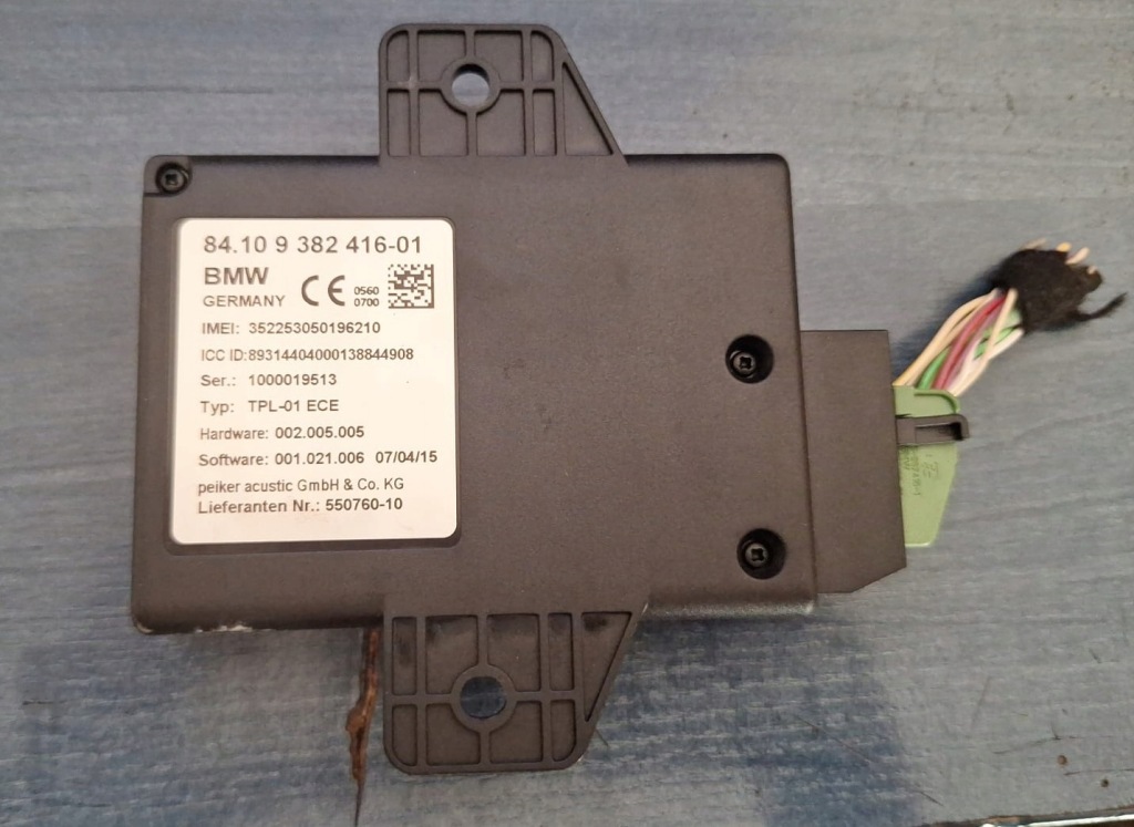 фото №1, Модуль блок управления telematic bmw mini cooper f56 9382416