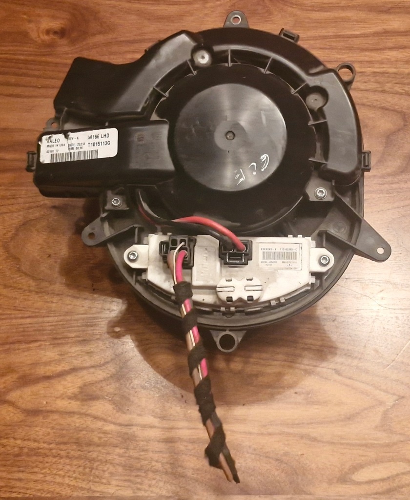 фото №1, Вентилятор обдув повітродувка резистор mercedes gle w166