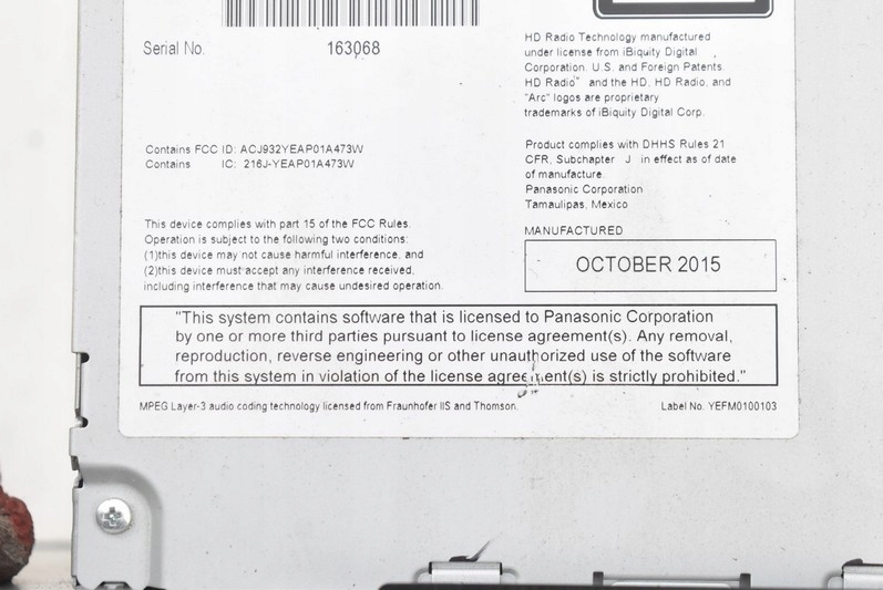 фото №8, Радио радиопроигрыватель cd телефон 86140-07071 toyota avalon xx40 13-18