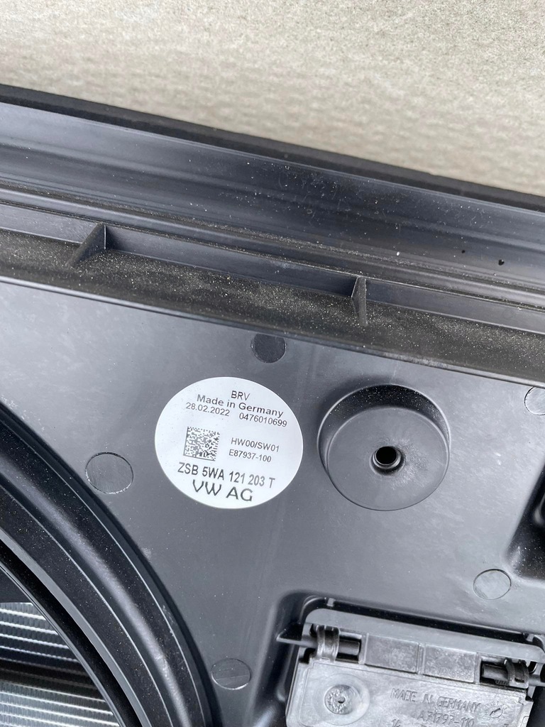 фото №16, Vw t7 pas передний радиатор комплект 5wa121203t