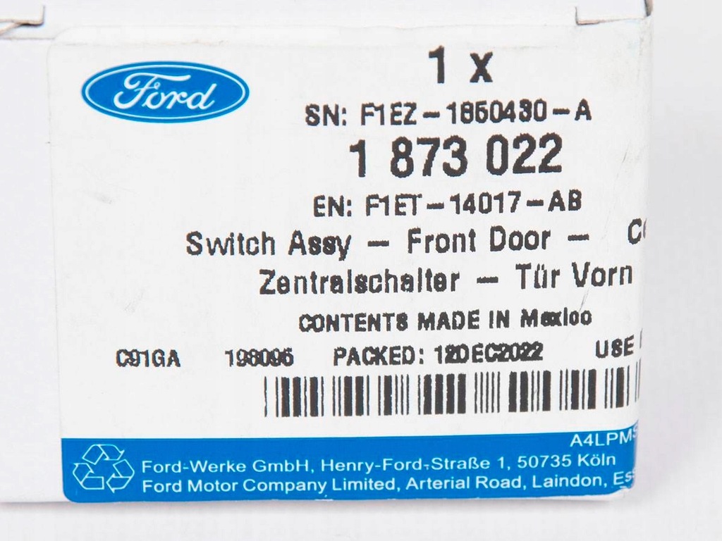 фото №4, Переключатель левый дверь перед kuga ecosport focus